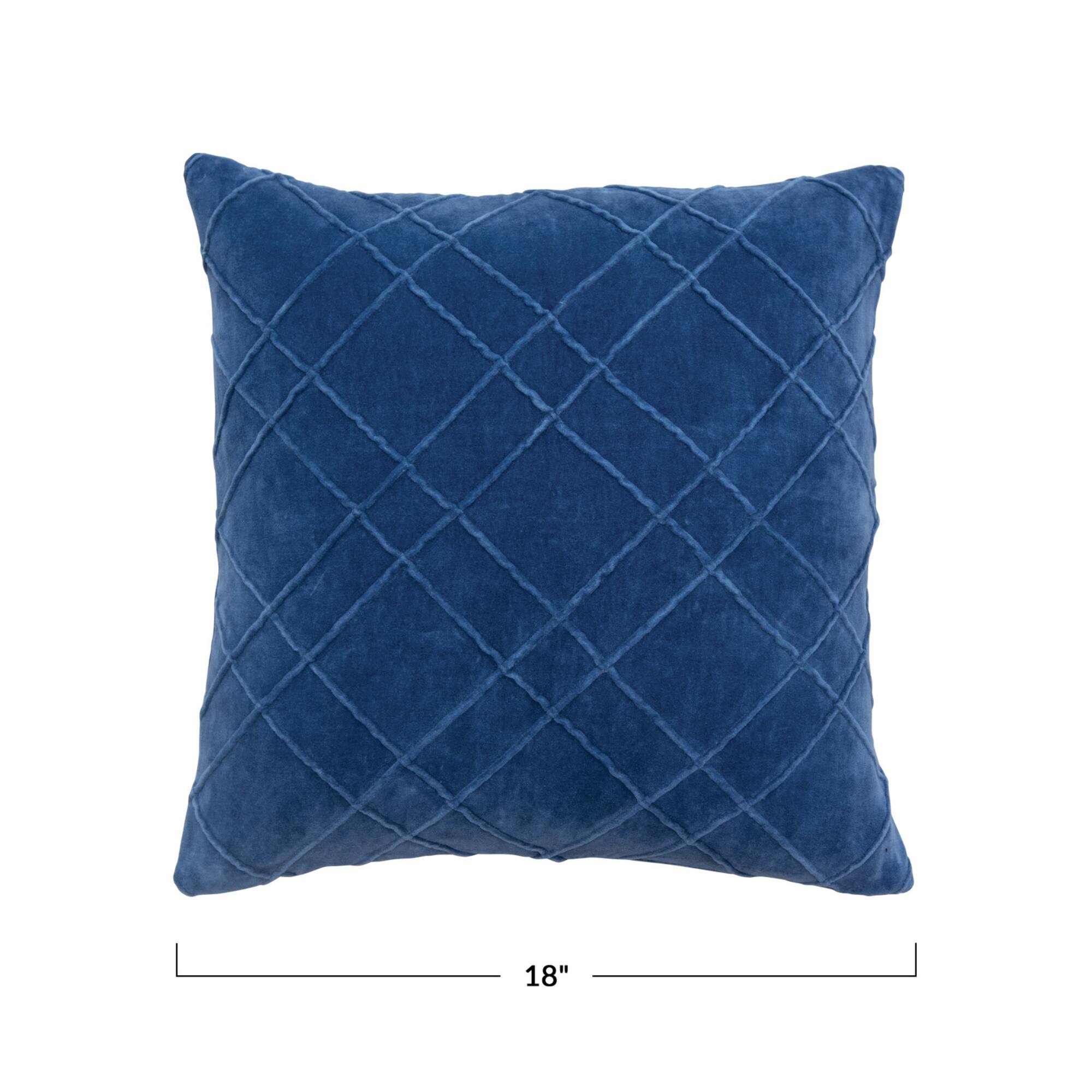 Hello Honey® Velvet Cotton Throw Pillow with Piped Pattern